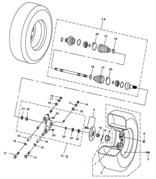 Rear Axle AX2150214