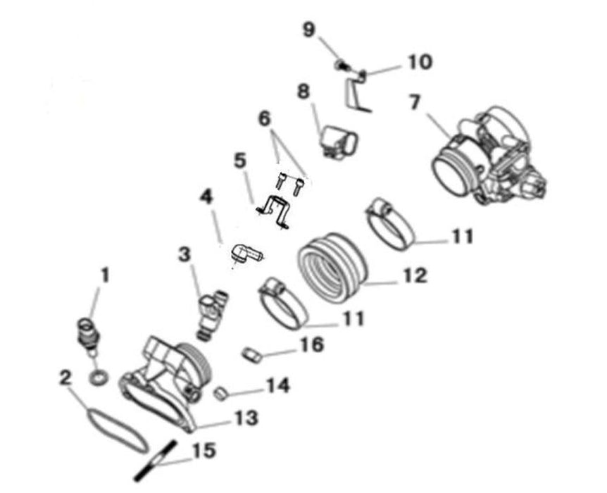 THROTTLE BODY HD2070E03