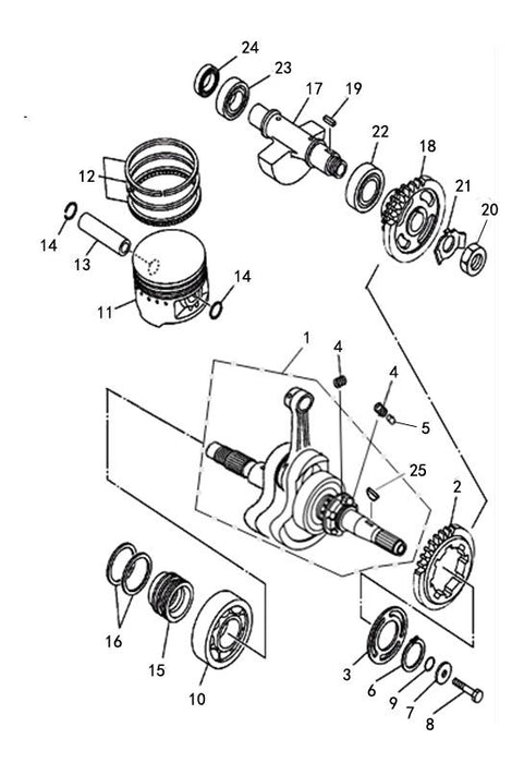 Crankshaft & Piston SC2055E7