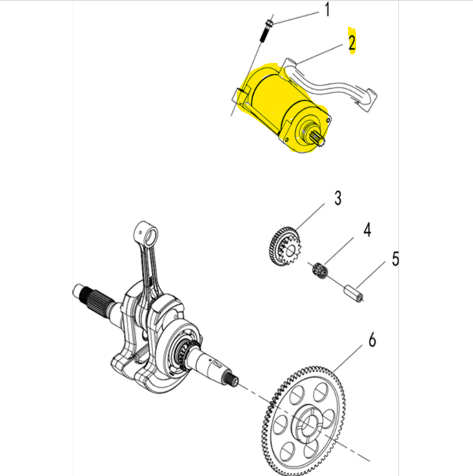 2024+ Axis 550 Stryker 550 Starter P033000312000000