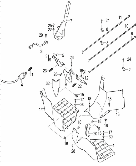 Floor Board & Pedal AX2150215