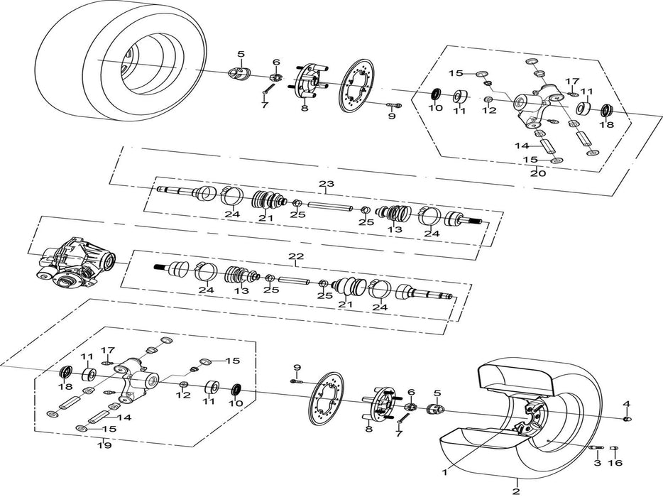 Rear Axle HD2050210