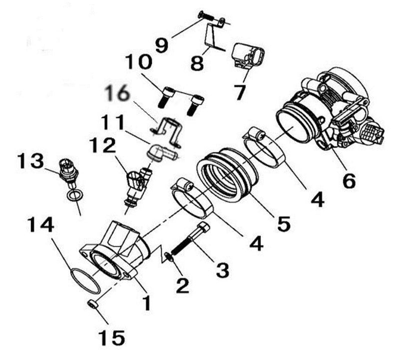 THROTTLE BODY HD2050E03