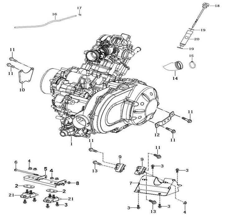 Moteur HD2070203