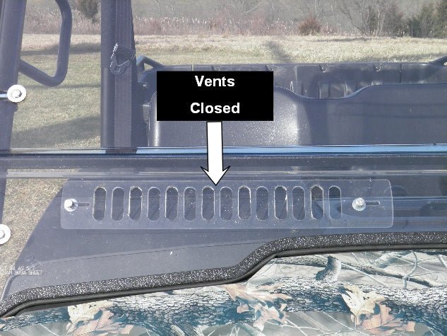 HiSun Sector 450 - 2 Pc Windshield with Clamp, Vent, and Hard Coat Options