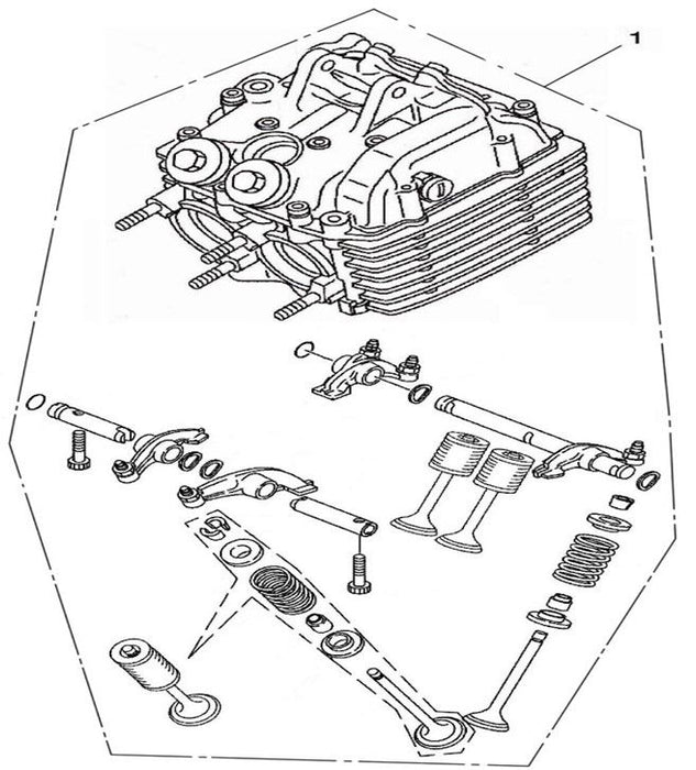 CYLINDER HEAD & VALVES HD2070E01